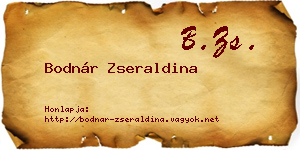 Bodnár Zseraldina névjegykártya